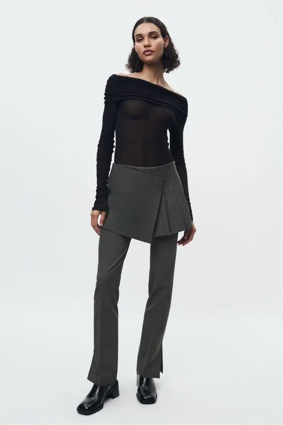 GONNA PANTALONE A PIEGHE ZW COLLECTION