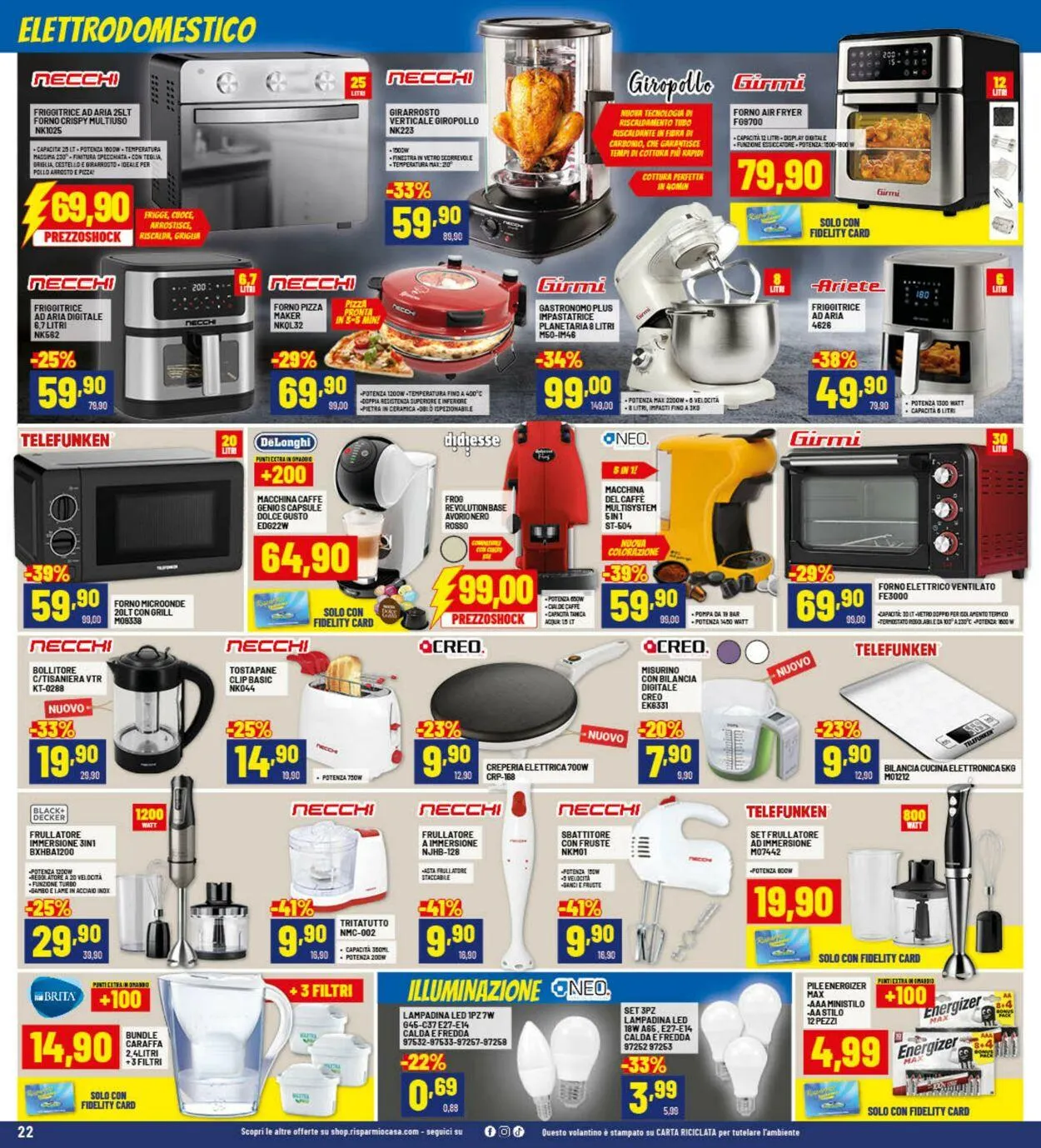 Risparmio Casa Volantino attuale da 23 ottobre a 8 novembre di 2025 - Pagina del volantino 22