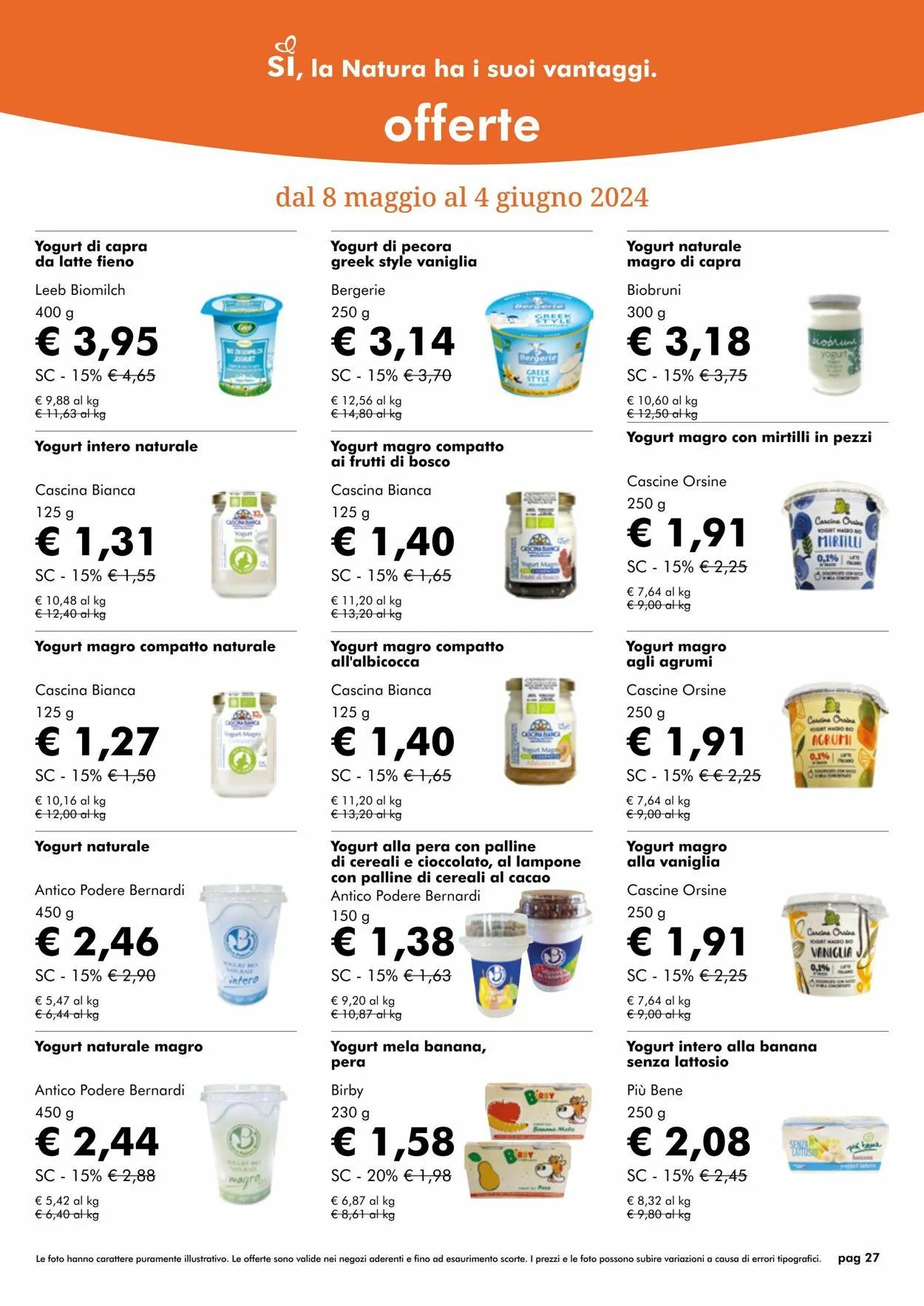 Natura Sì Volantino attuale da 7 maggio a 21 maggio di 2024 - Pagina del volantino 27