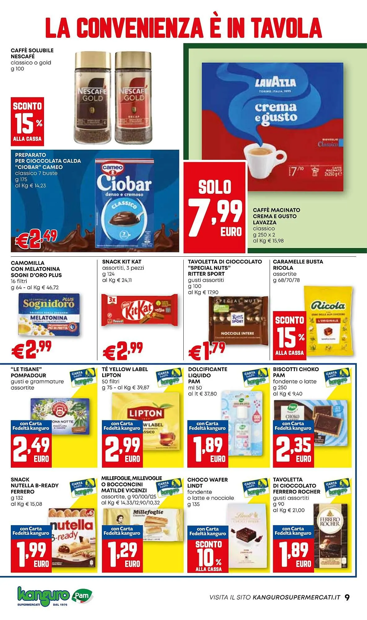 Volantino Kanguro da 9 ottobre a 22 ottobre di 2025 - Pagina del volantino 9