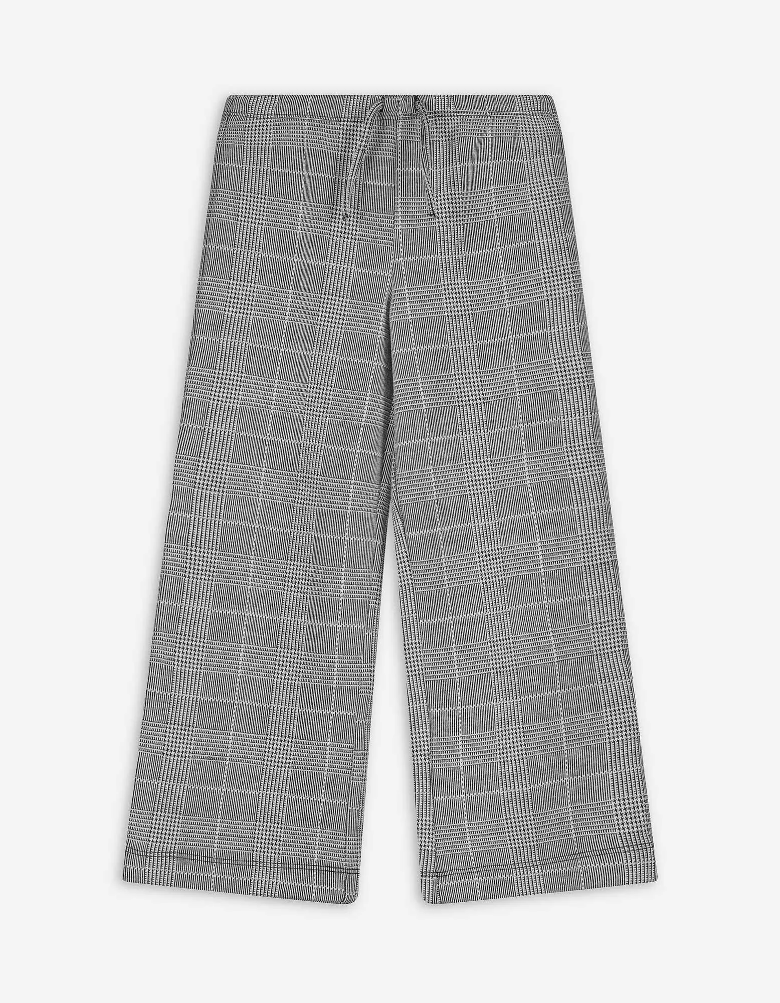 Pantaloni - Motivo a quadri - bianco