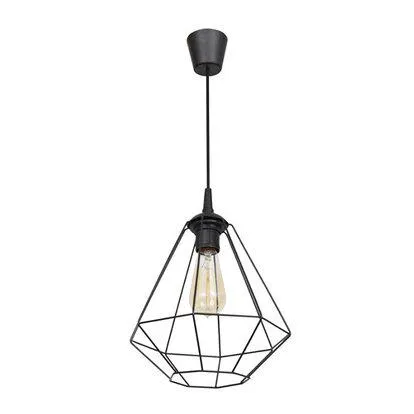 Lampadario industriale moderno 1xE27 Adria nero