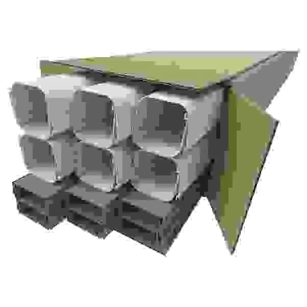 Pacco da 12 pz canale clima 65x50 mm lunghezza 2 m bianco