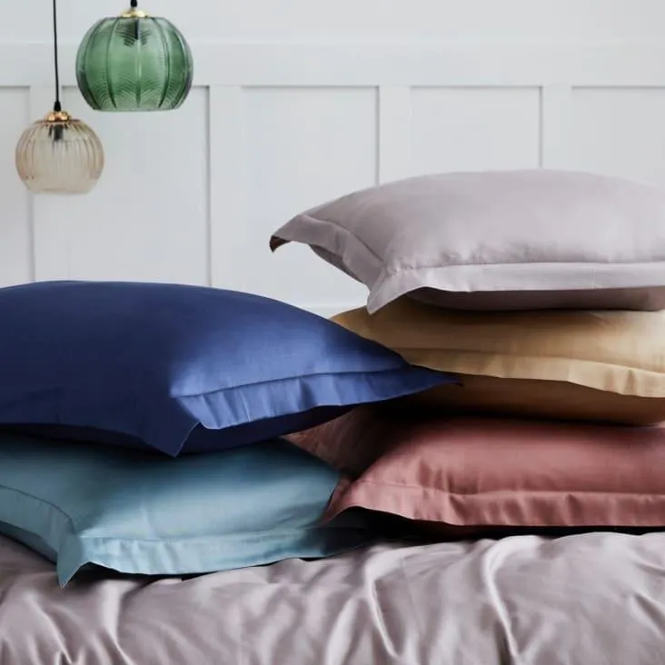 Set di 2 federe 63x63 cm raso di cotone