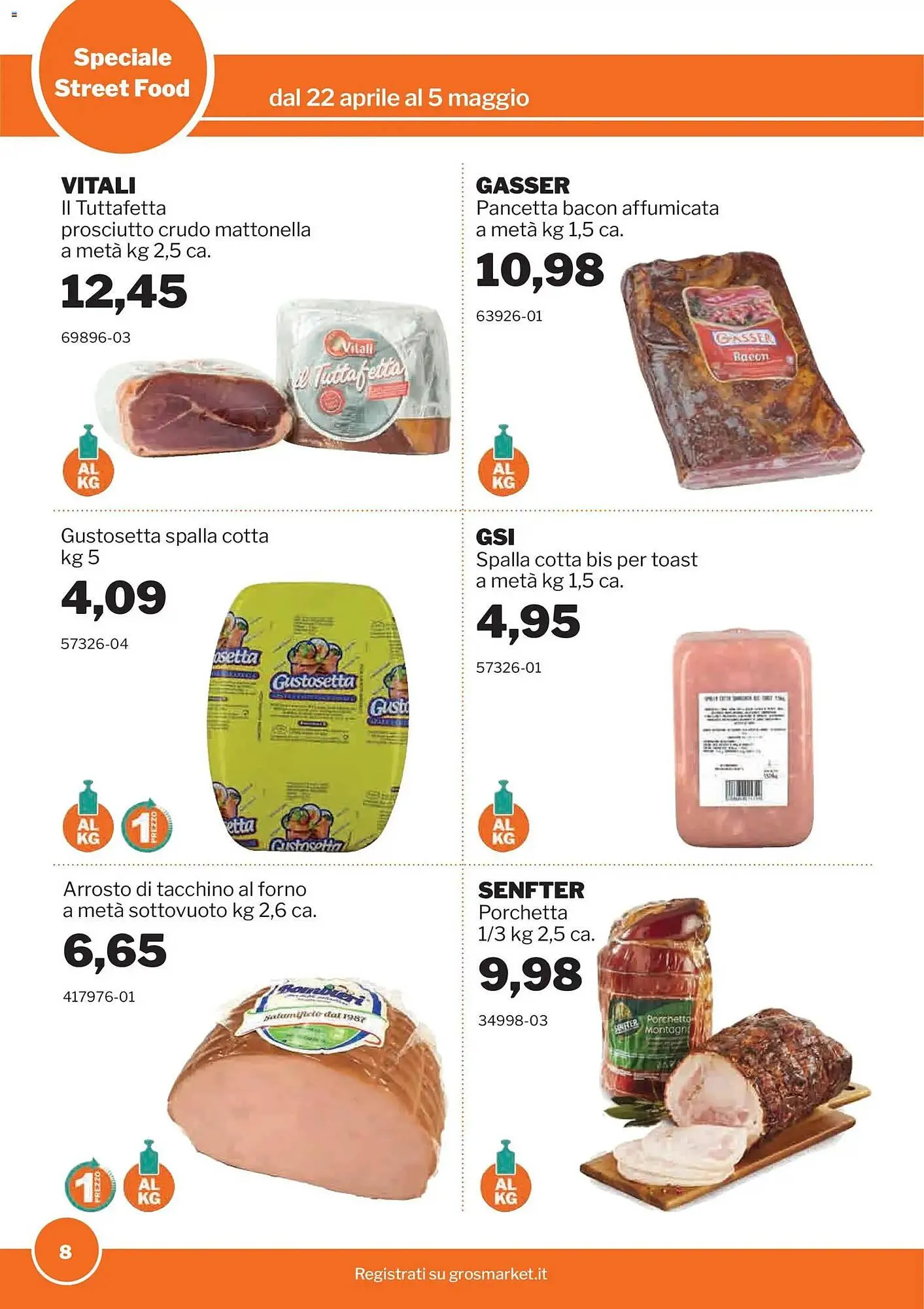 Volantino GrosMarket da 22 aprile a 5 maggio di 2026 - Pagina del volantino 8