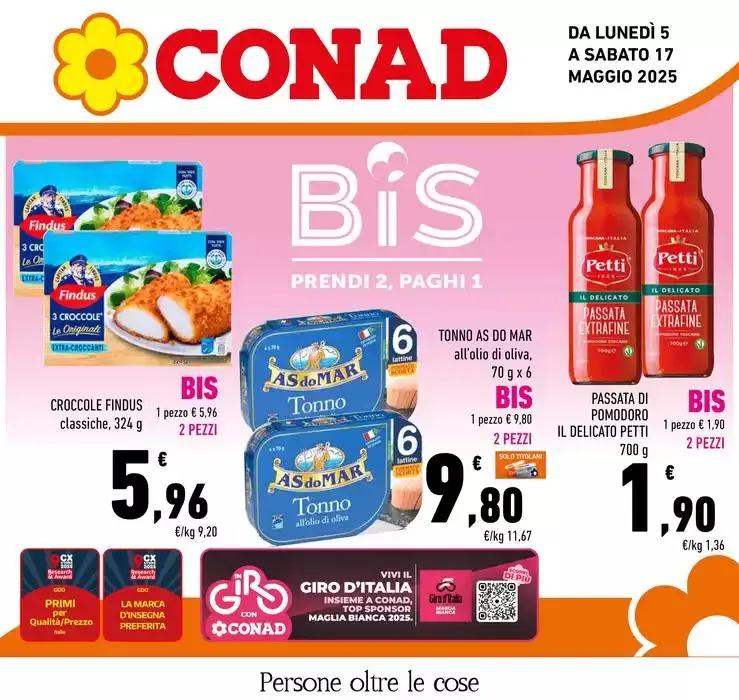 BIS, PRENDI 2 PAGHI 1 da 5 maggio a 17 maggio di 2025 - Pagina del volantino 1
