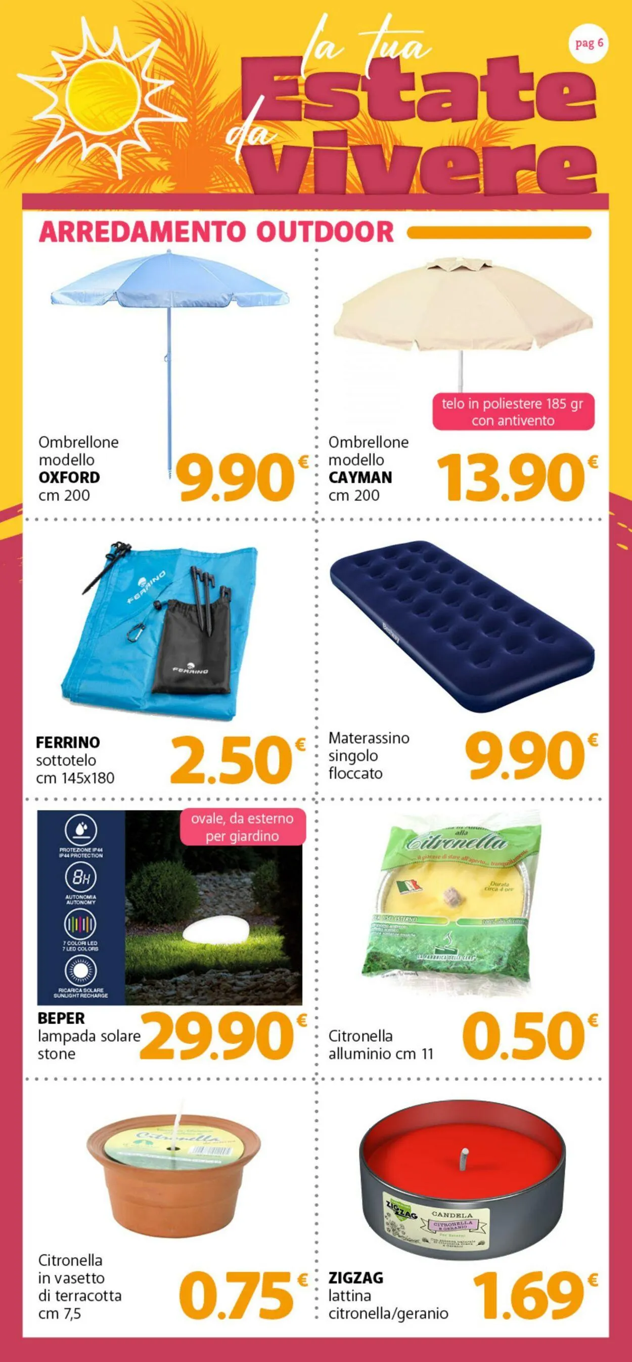 Famila Volantino attuale da 1 luglio a 9 agosto di 2025 - Pagina del volantino 6