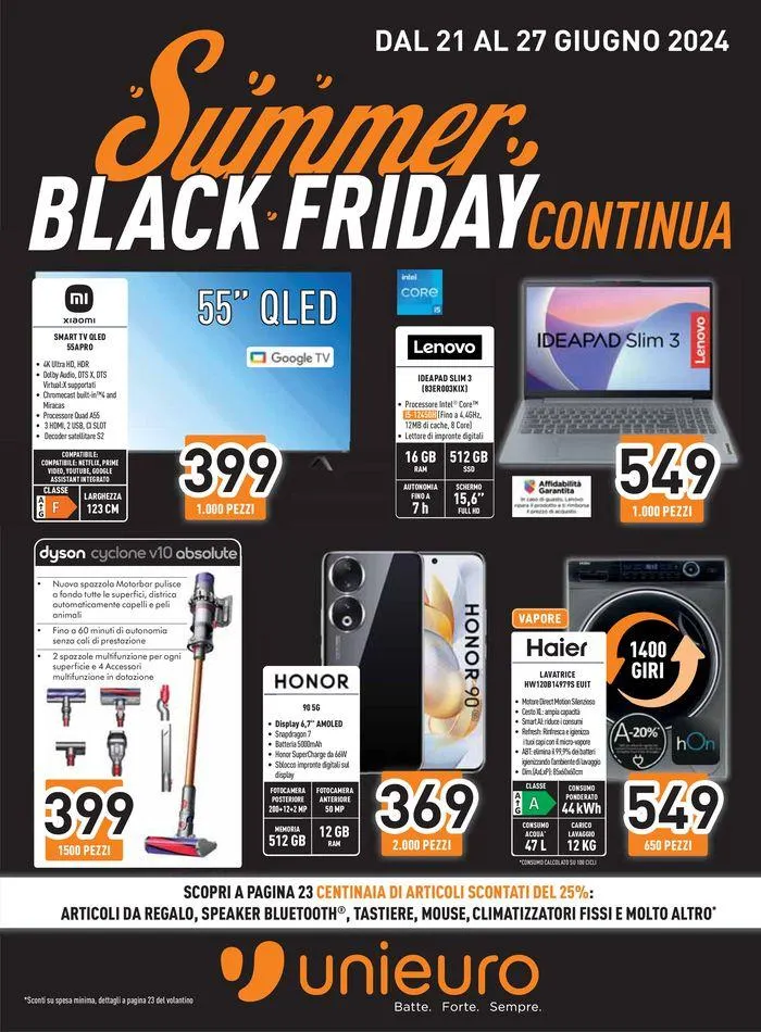 Summer Black Friday continua! da 21 giugno a 27 giugno di 2024 - Pagina del volantino 1