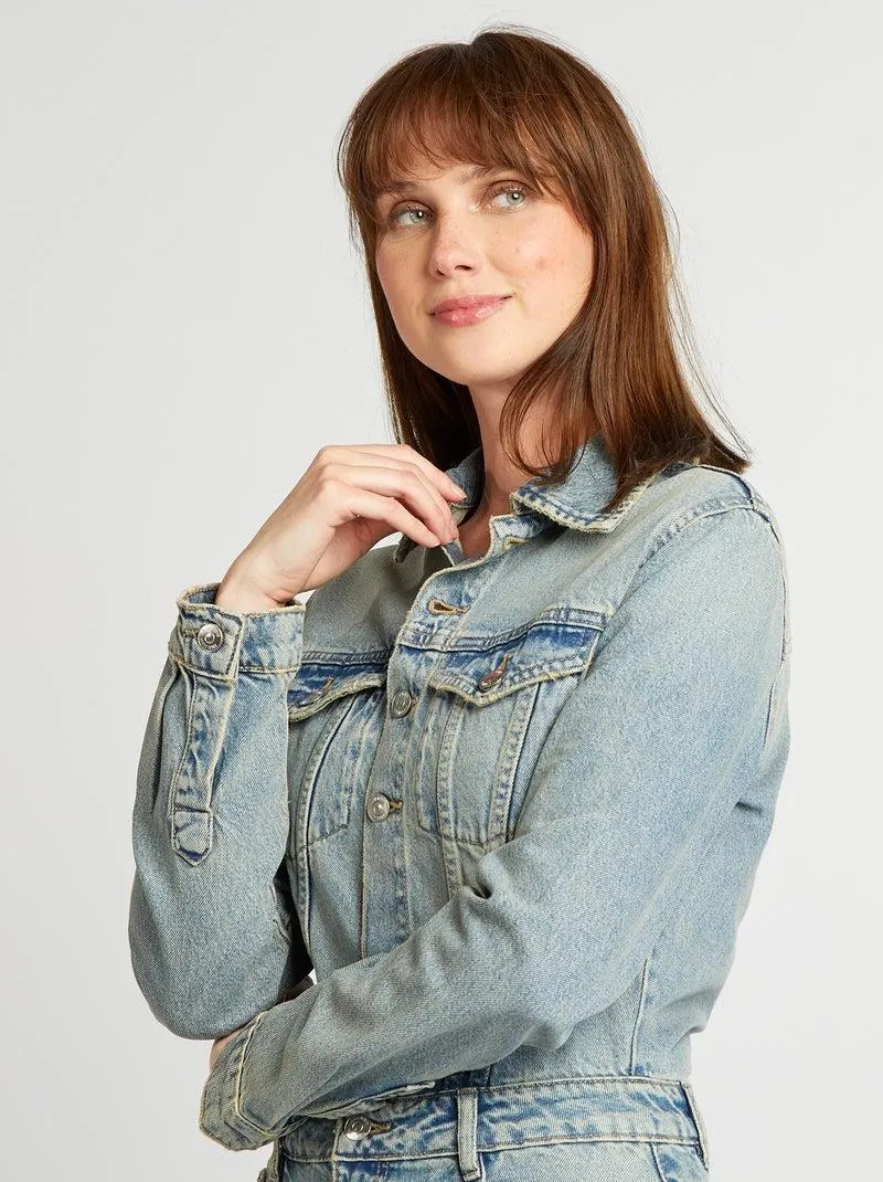 Vestito corto in jeans - BLU