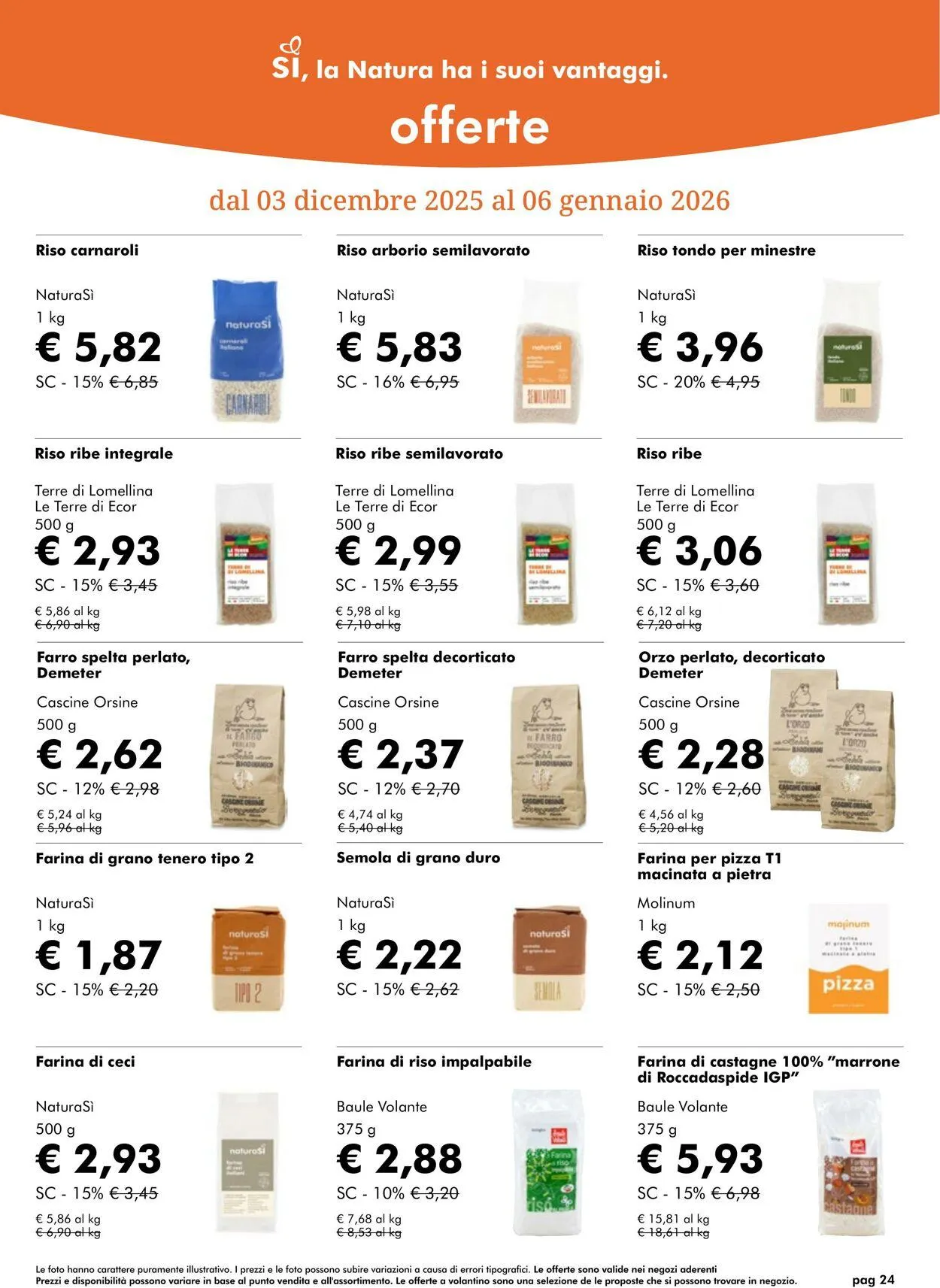 Natura Sì Volantino attuale da 1 gennaio a 15 gennaio di 2026 - Pagina del volantino 24