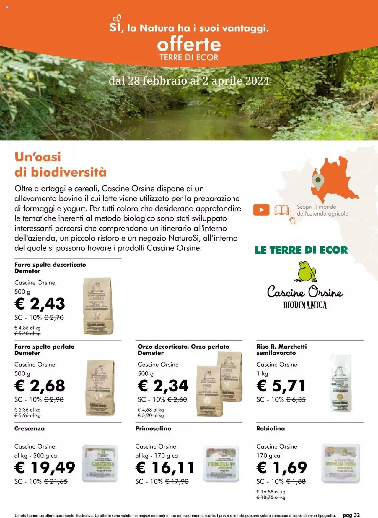 Volantino Natura Sì da 28 febbraio a 2 aprile di 2024 - Pagina del volantino 32