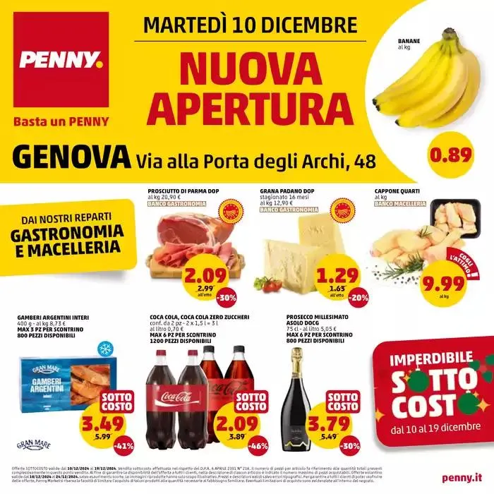 Nuova Apertura Genova da 10 dicembre a 24 dicembre di 2024 - Pagina del volantino 1