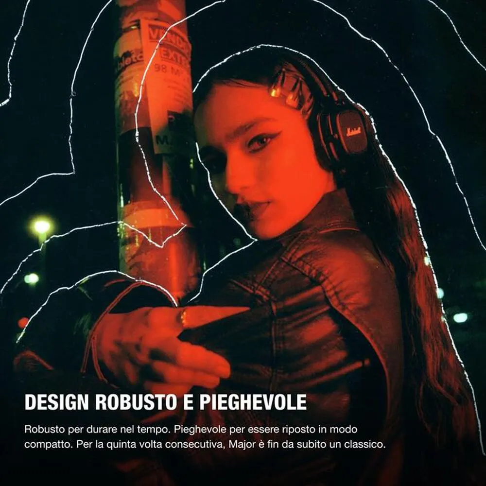 MARSHALL - Cuffie a padiglione semi aperto Major V