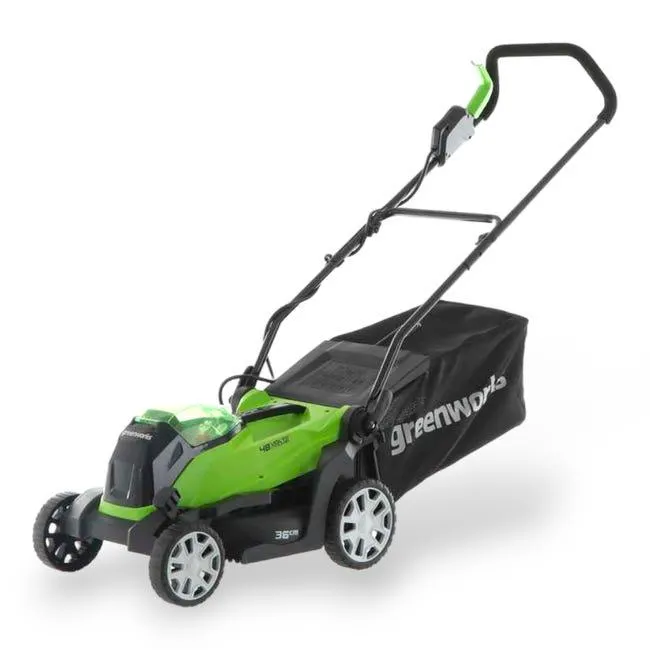 Tosaerba a batteria 48V con altezza taglio regolabile GREENWORKS G48LM36