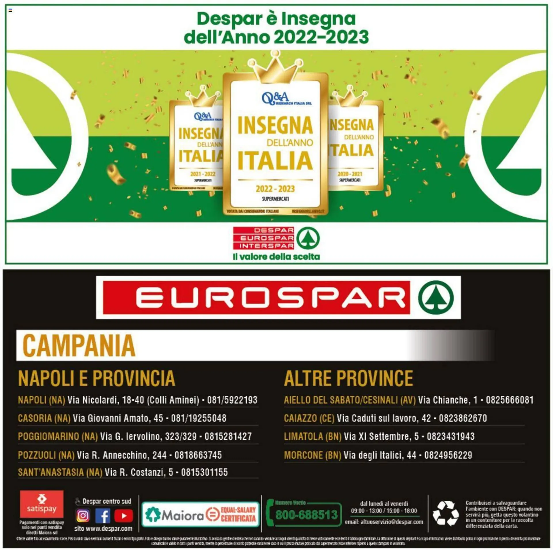 Volantino Eurospar da 21 agosto a 3 settembre di 2023 - Pagina del volantino 28