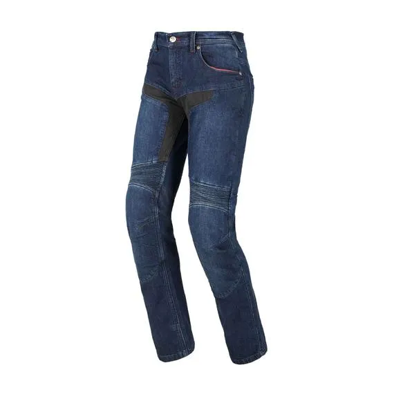 Pantaloni moto Track Blu notte