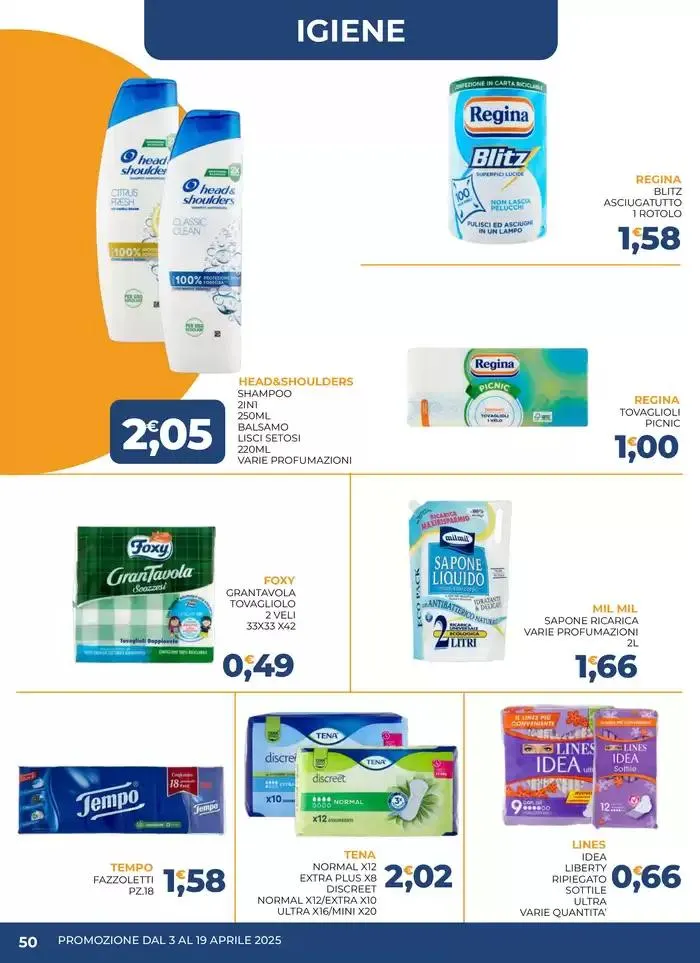 Promozione dal 3 al 19 aprile da 3 aprile a 19 aprile di 2025 - Pagina del volantino 50