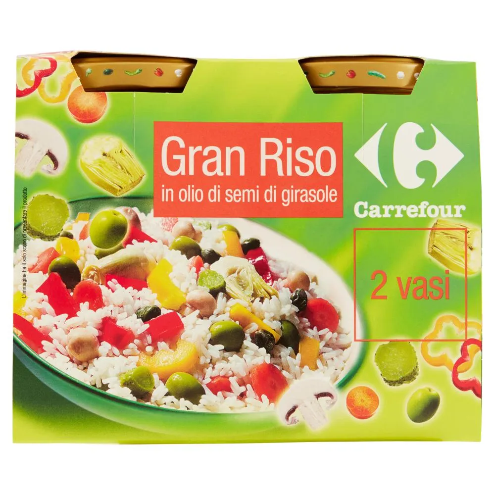 Carrefour Gran Riso in olio di semi di girasole 2 x 340 g