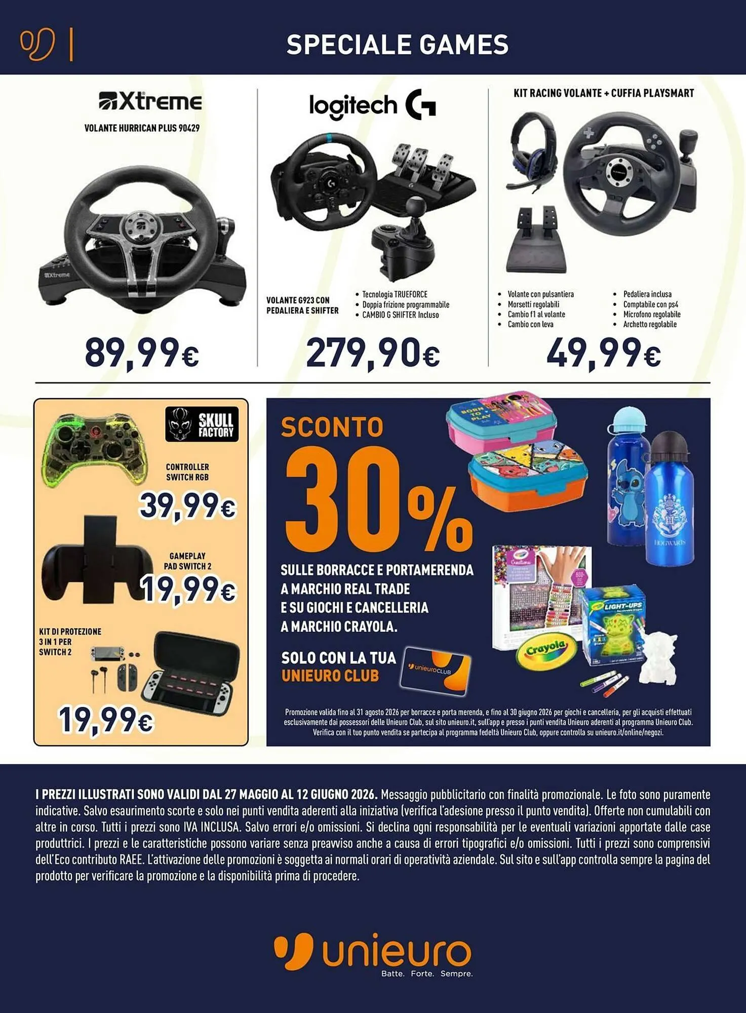 Volantino Unieuro da 27 maggio a 12 giugno di 2026 - Pagina del volantino 9