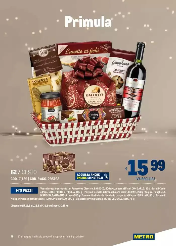 Cesti di Natale Ridotto da 4 novembre a 31 dicembre di 2024 - Pagina del volantino 48