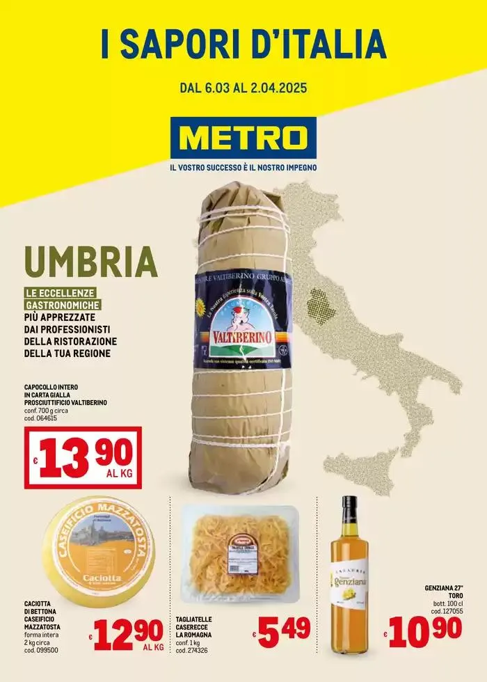 Sapori d'Italia -Umbria da 6 marzo a 2 aprile di 2025 - Pagina del volantino 1