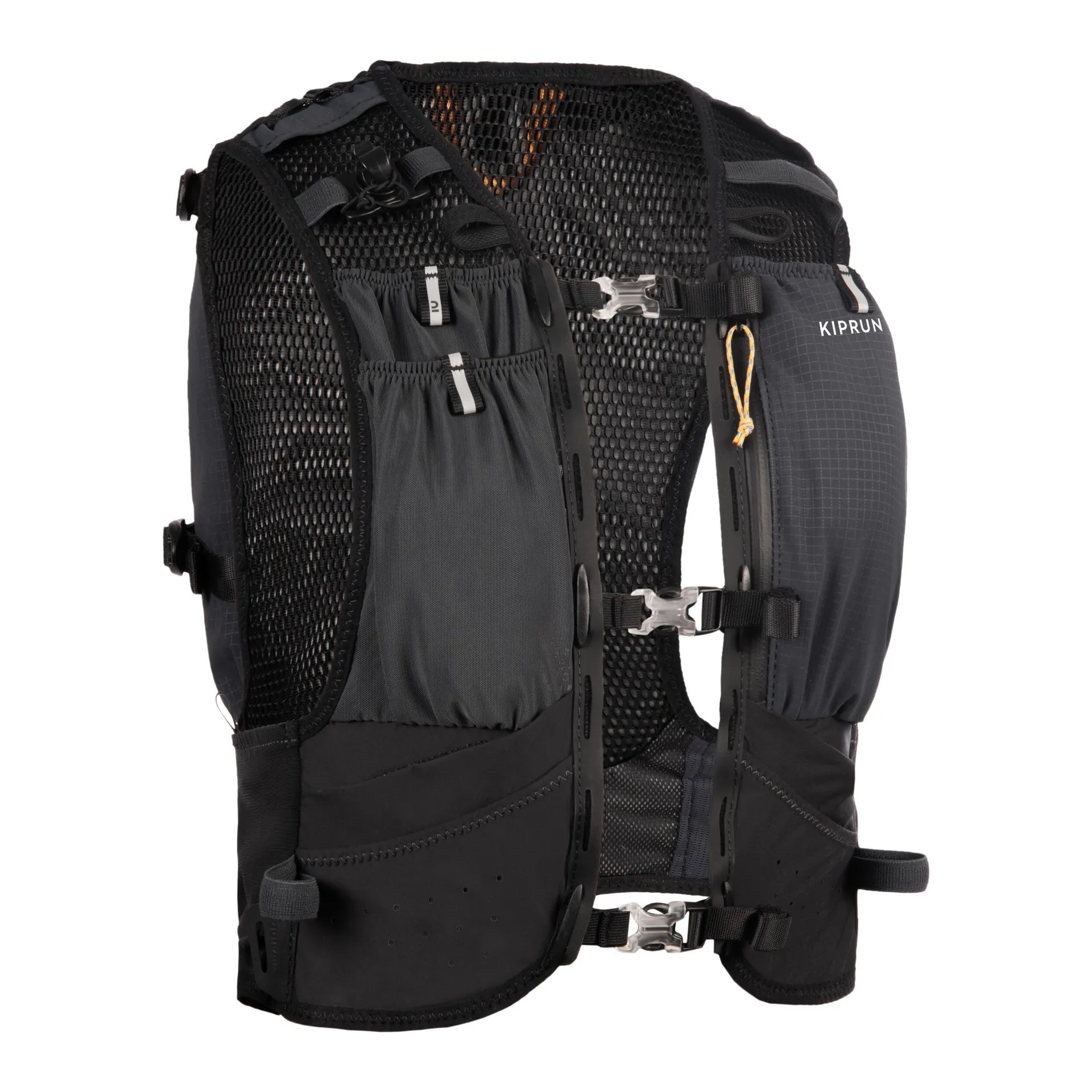 Zaino trail unisex 15L nero con sacca d'acqua 2L