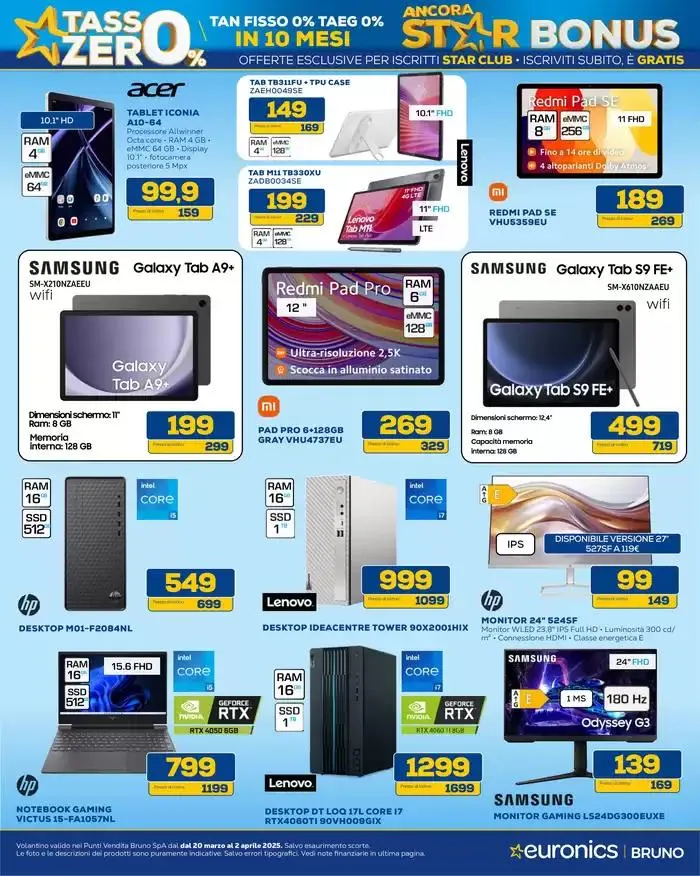 Star Bonus continua -100 euro da 20 marzo a 2 aprile di 2025 - Pagina del volantino 19