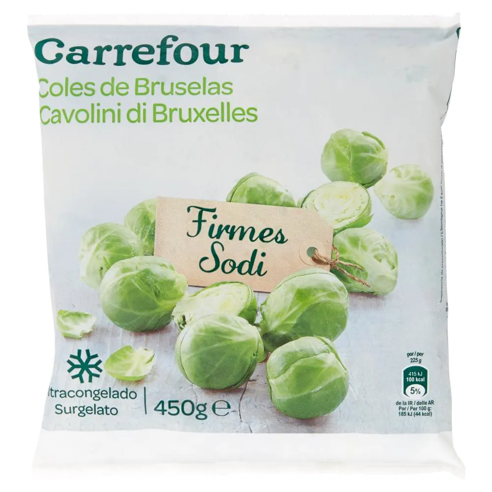 Carrefour Cavolini di Bruxelles Sodi Surgelato 450 g