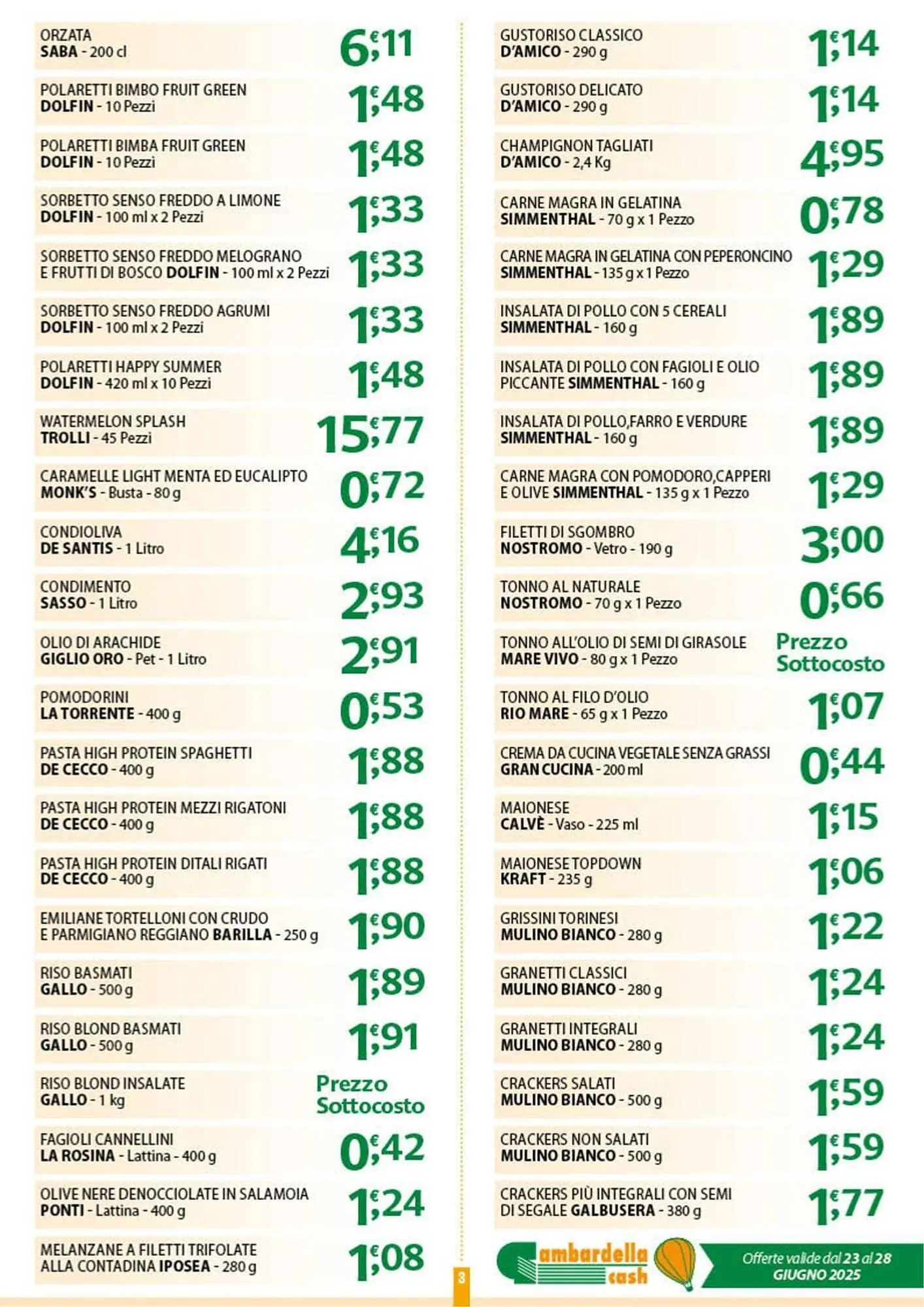 Volantino Gambardella Cash da 23 giugno a 28 giugno di 2025 - Pagina del volantino 3