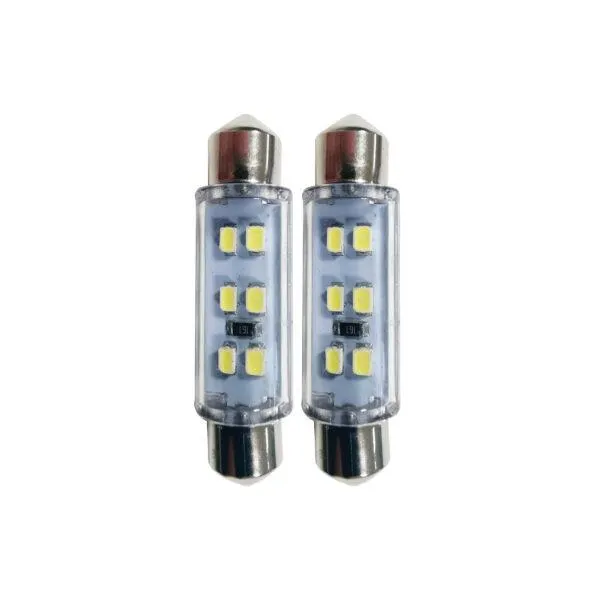 Coppia Lampadine Led SV8.5 – 12V 6 led