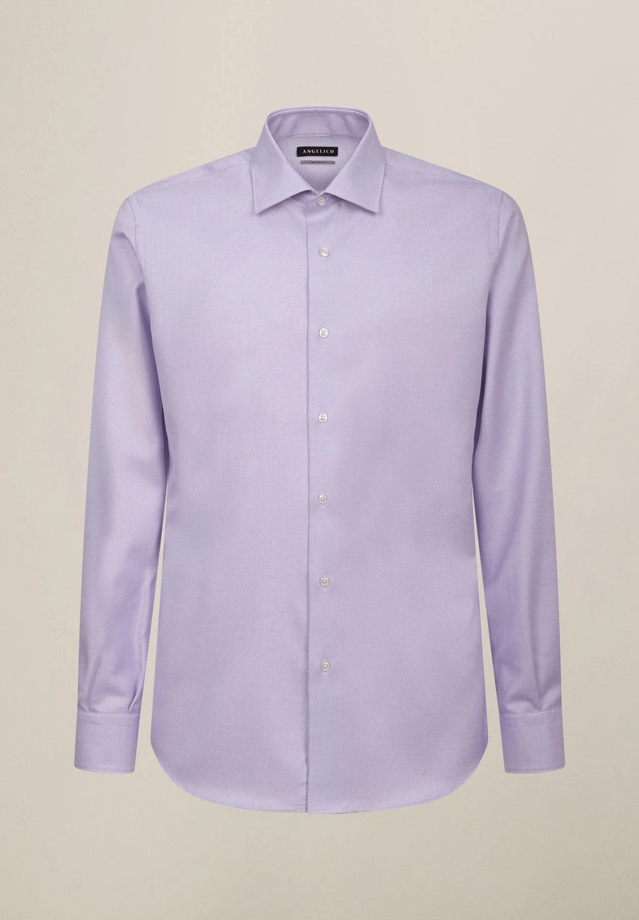 Camicia glicine oxford no stiro cotone slim fit