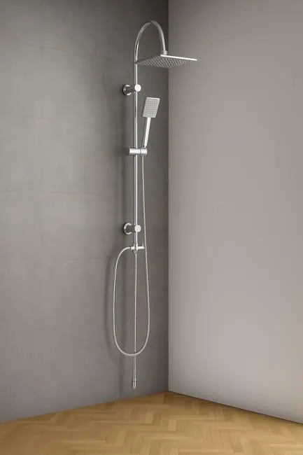 Colonna doccia senza miscelatore Barby cromo