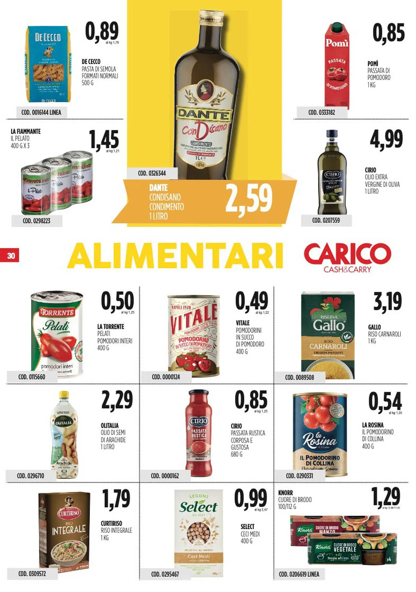 Volantino Carico Cash & Carry da 25 settembre a 8 ottobre di 2025 - Pagina del volantino 30