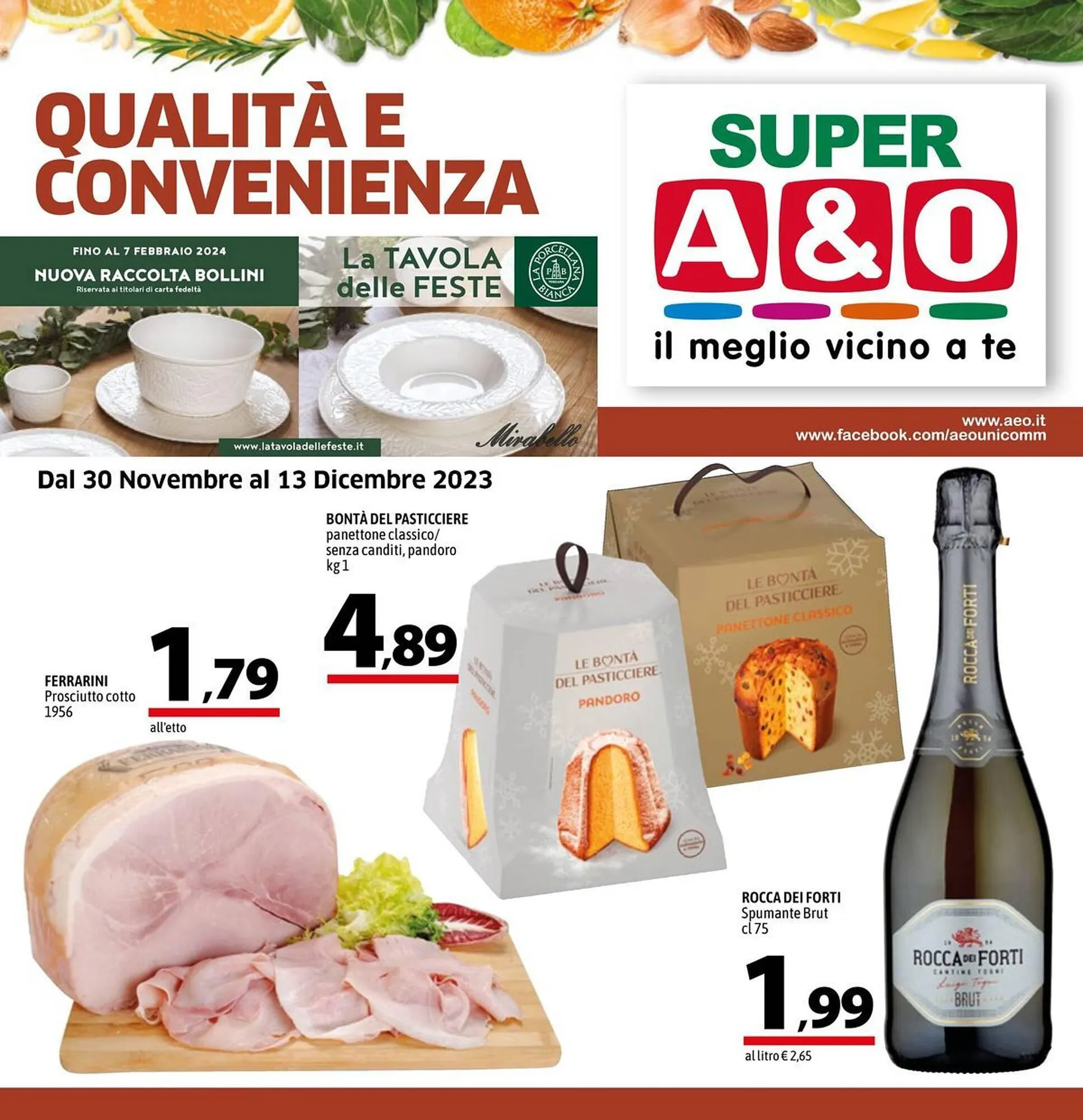 Volantino A&O da 30 novembre a 13 dicembre di 2023 - Pagina del volantino 1