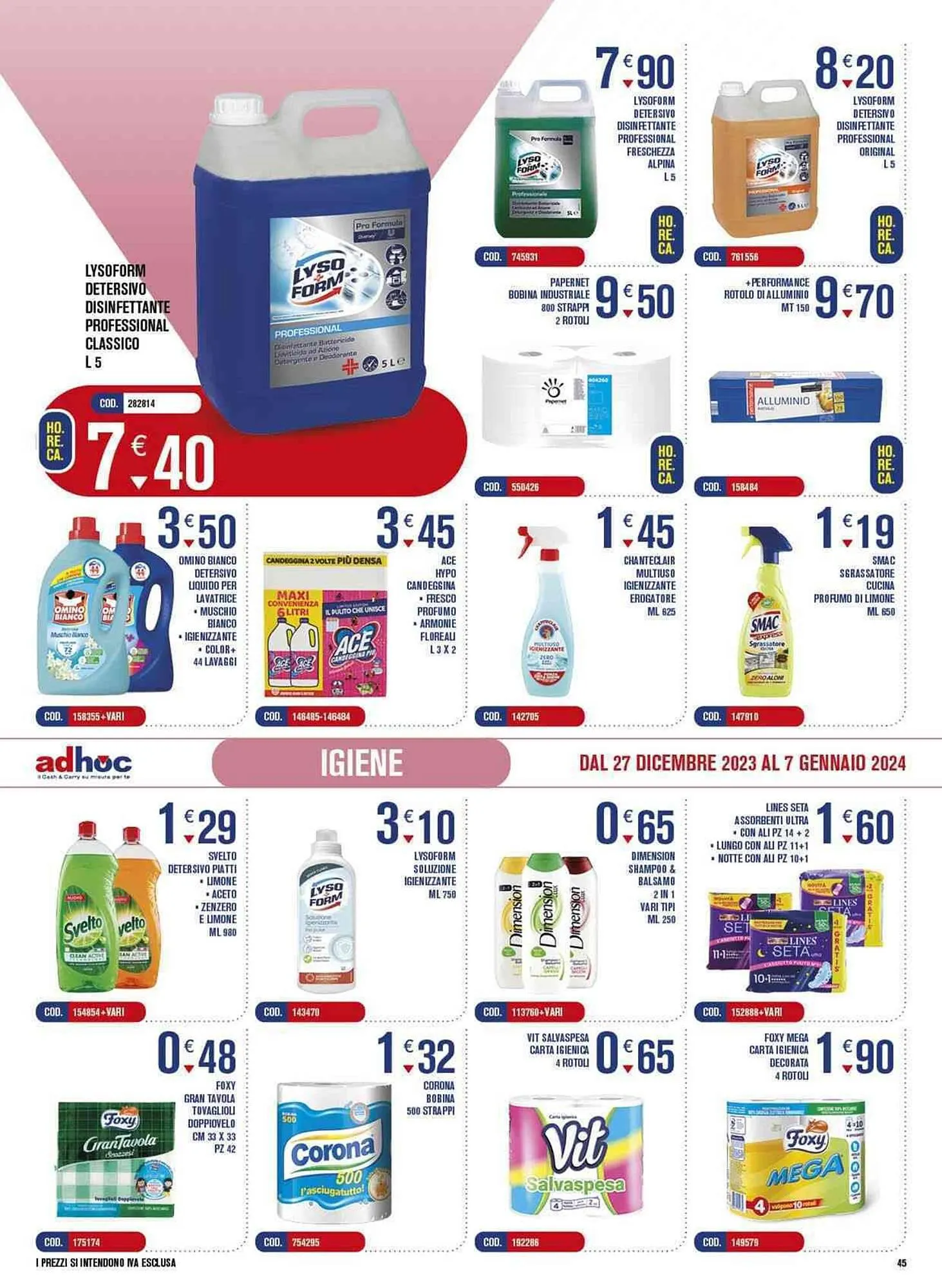 Volantino Adhoc da 27 dicembre a 7 gennaio di 2024 - Pagina del volantino 45
