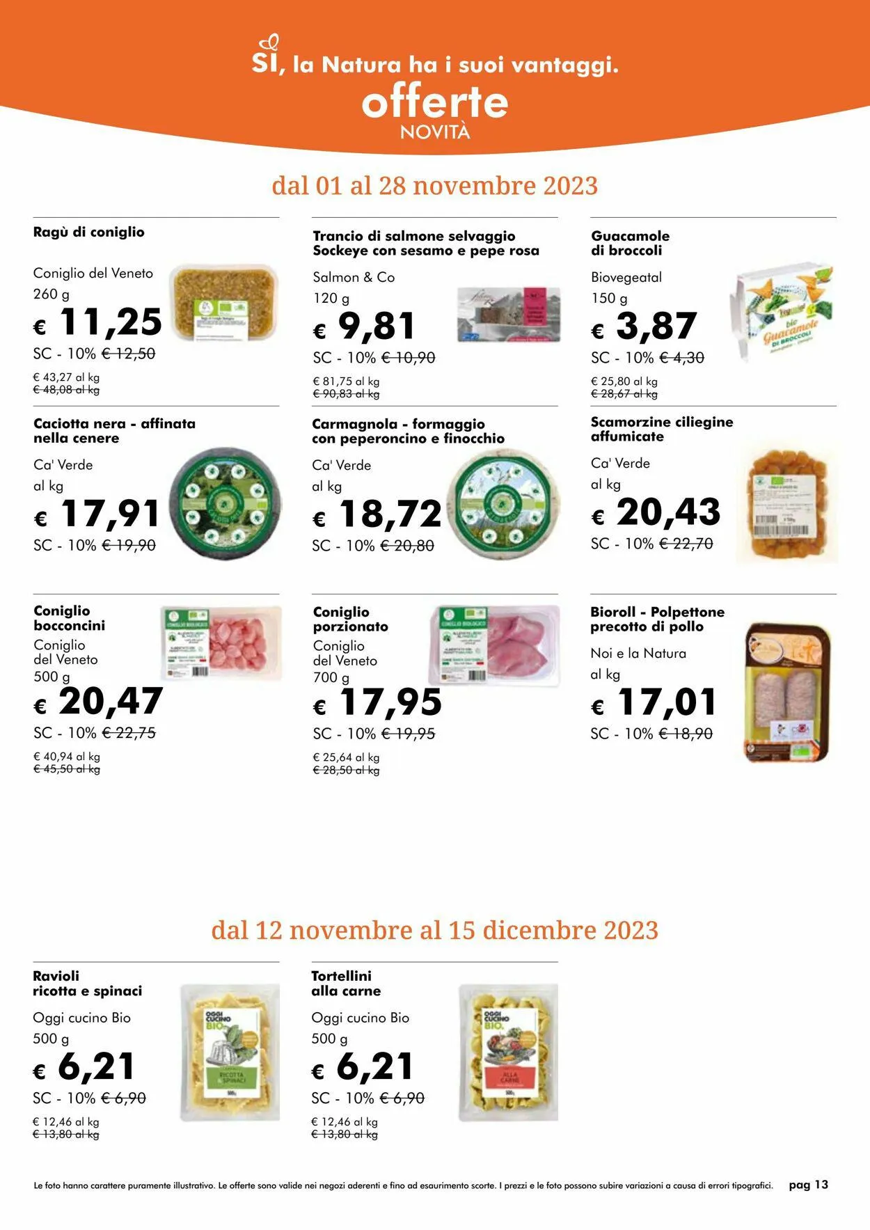 Natura Sì Volantino attuale da 25 ottobre a 8 novembre di 2023 - Pagina del volantino 13