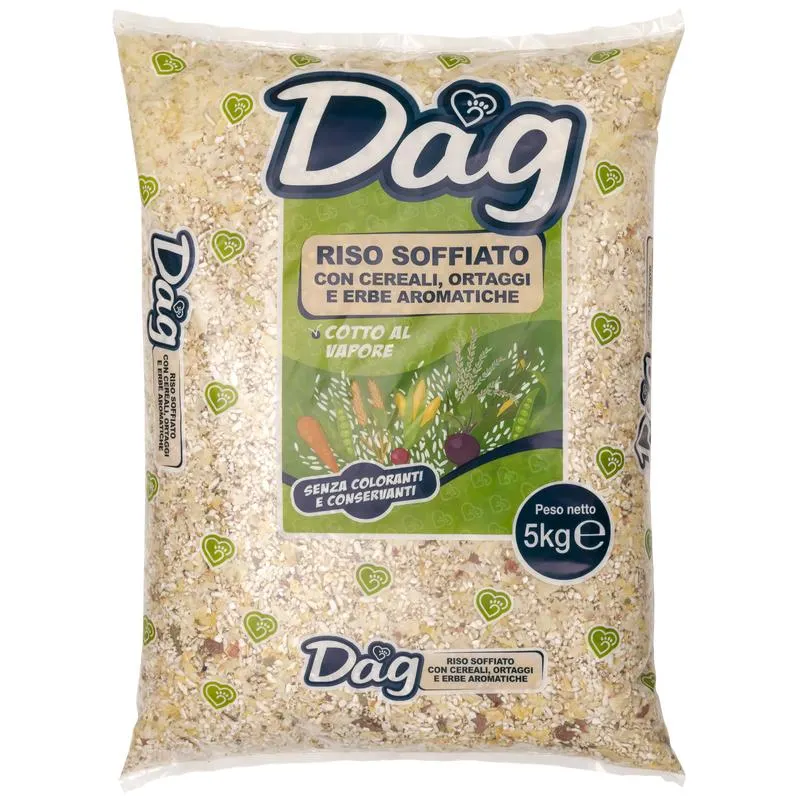 Dag Dog Riso soffiato con cereali, ortaggi e erbe aromatiche 5 kg 000125844
