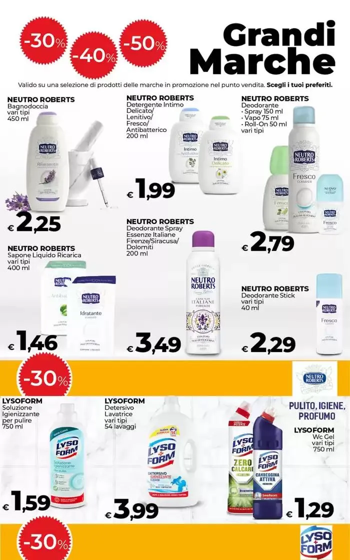 - 30% 40% 50% sulle Grandi Marche da 6 maggio a 19 maggio di 2025 - Pagina del volantino 14