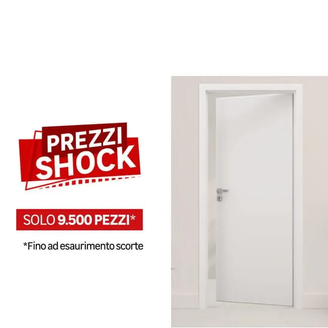 Porta battente JOKE bianco L 80 x H 210 cm reversibile