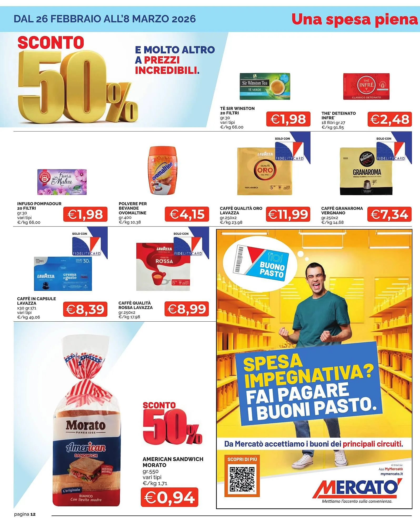 Volantino Mercatò Big da 26 febbraio a 8 marzo di 2026 - Pagina del volantino 12