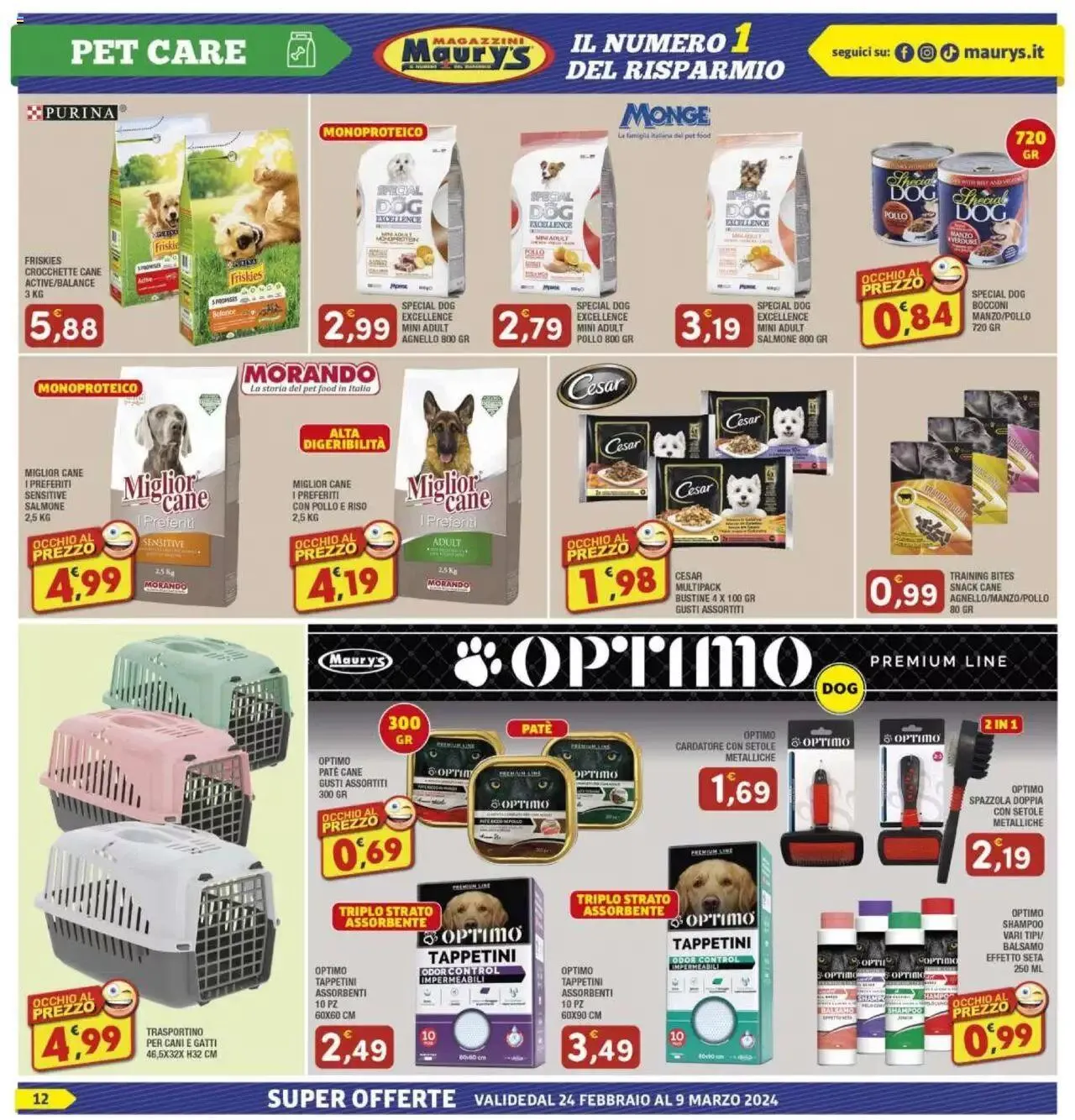 Volantino Maury's da 24 febbraio a 9 marzo di 2024 - Pagina del volantino 12