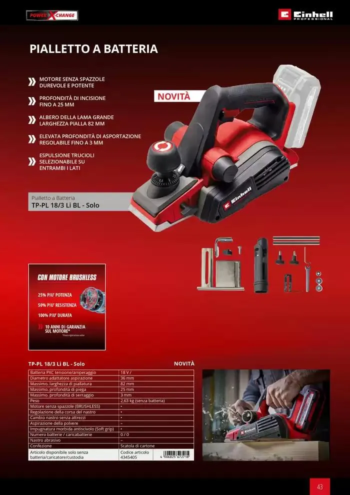Elettroutensili 2025 da 11 febbraio a 31 dicembre di 2025 - Pagina del volantino 43