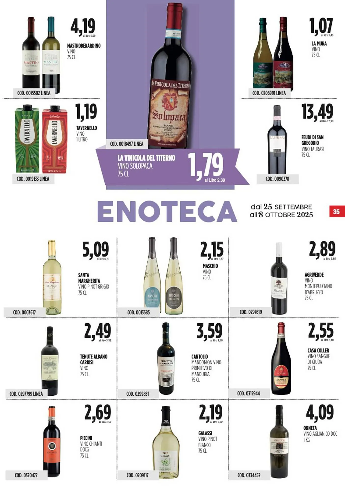 Volantino Carico Cash & Carry da 25 settembre a 8 ottobre di 2025 - Pagina del volantino 35