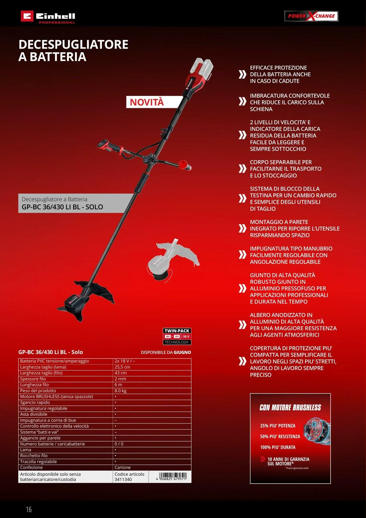Einhell da 17 giugno a 17 settembre di 2025 - Pagina del volantino 16
