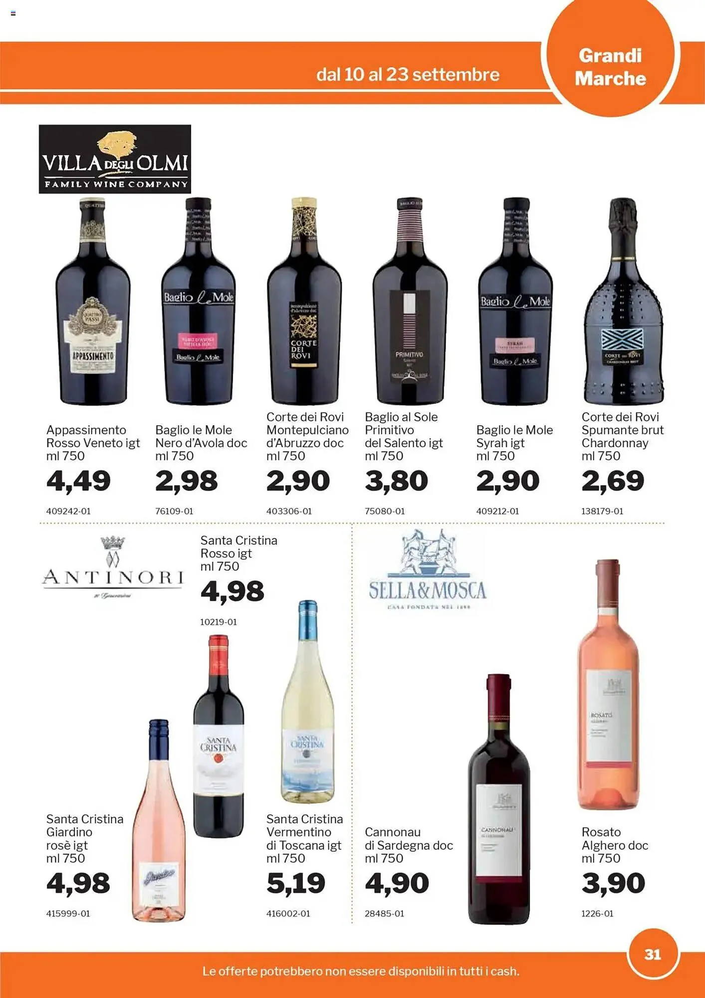 Volantino GrosMarket da 10 settembre a 23 settembre di 2025 - Pagina del volantino 31