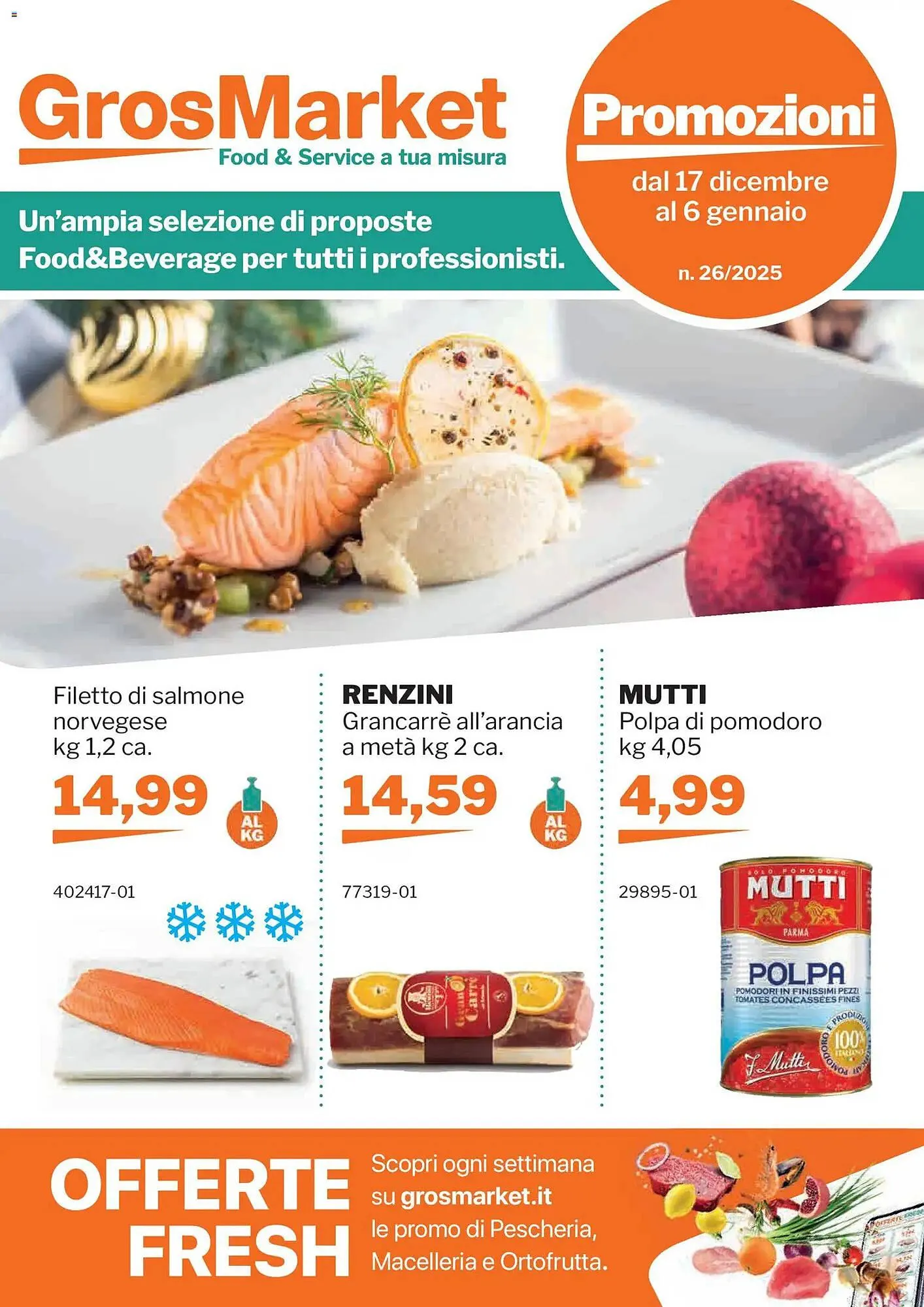Volantino GrosMarket da 17 dicembre a 6 gennaio di 2026 - Pagina del volantino 1