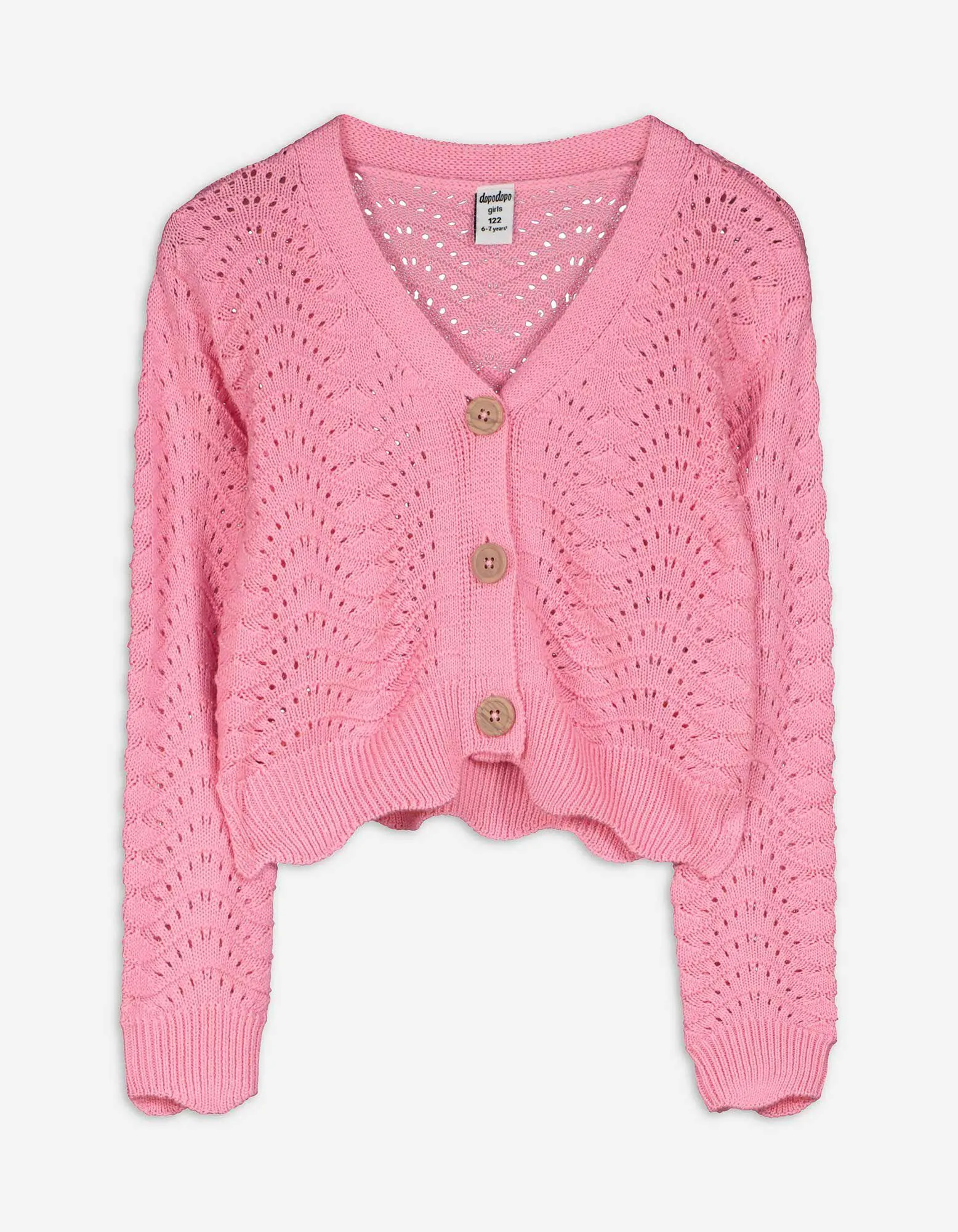 Cardigan - Maglia traforata - rosa fucsia