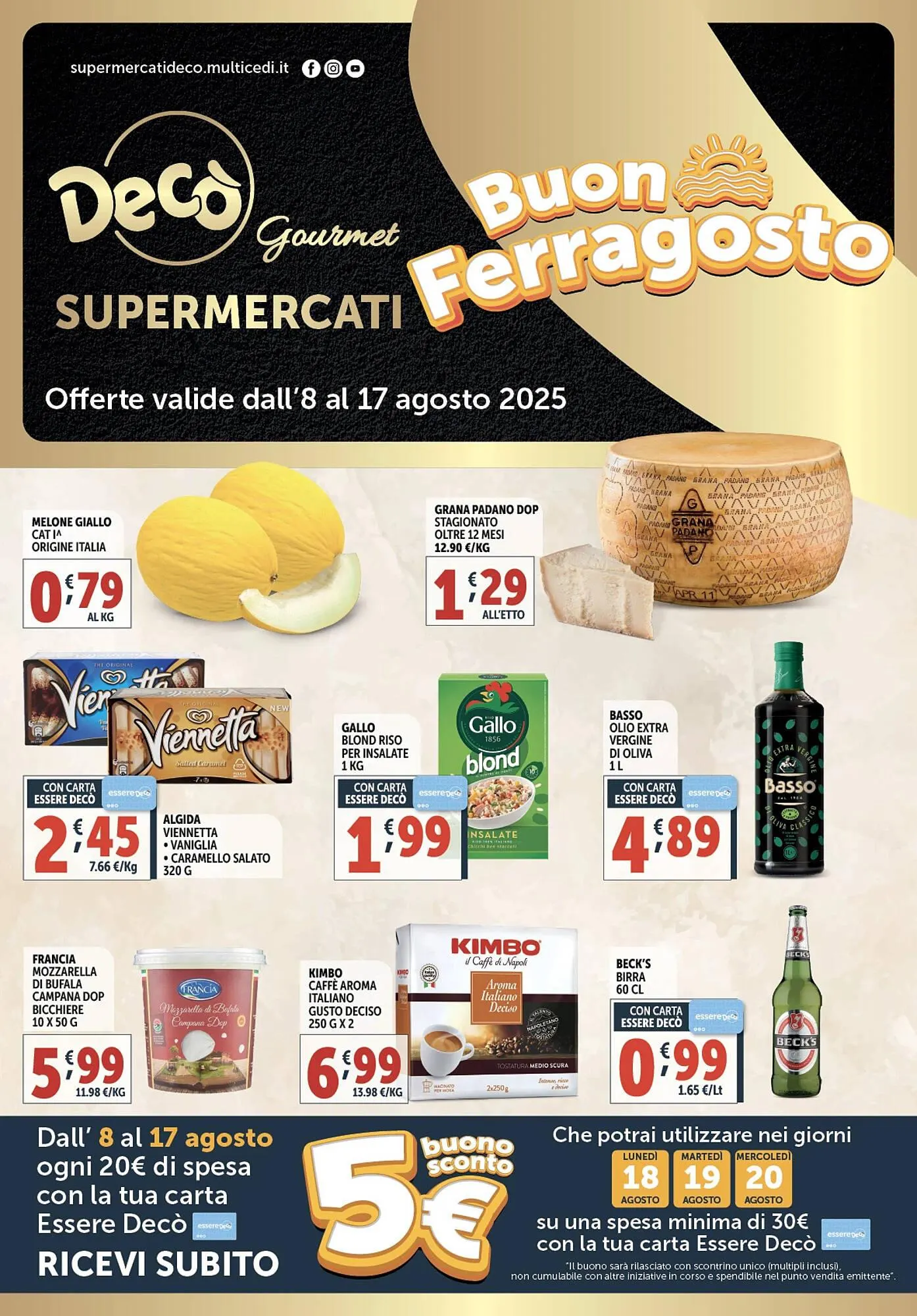 Volantino Gourmet Déco da 8 agosto a 17 agosto di 2025 - Pagina del volantino 1