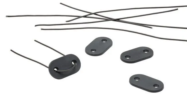 Elemento di fissaggio per occultamento grigio / argento 26 pezzi