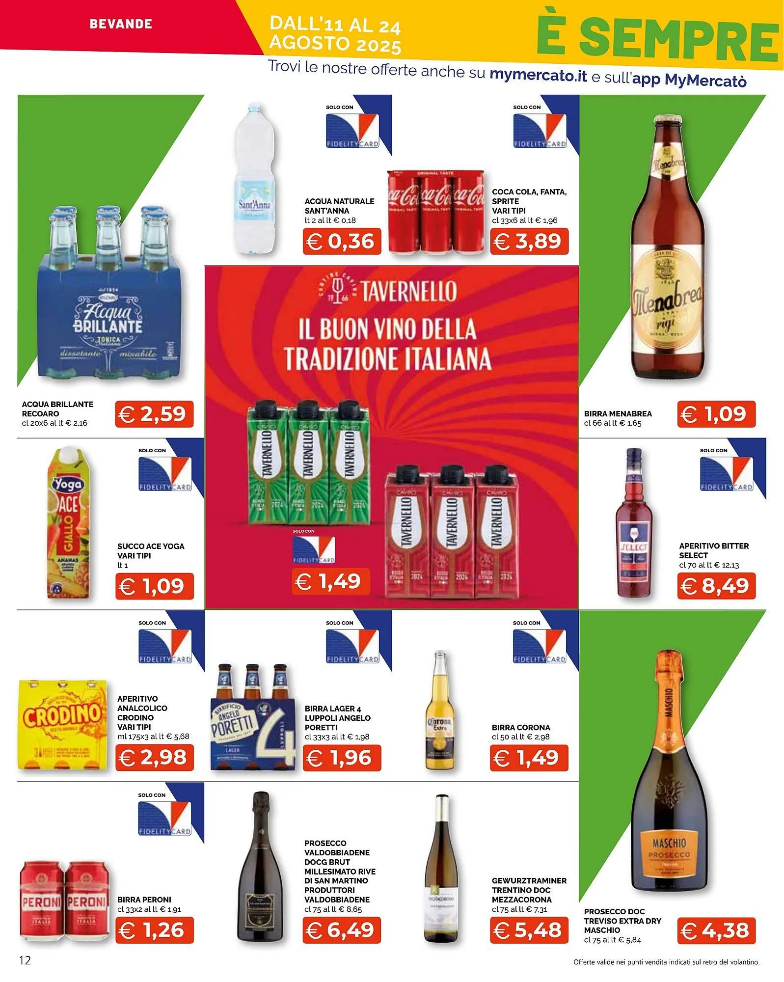 Volantino Mercatò Big da 11 agosto a 24 agosto di 2025 - Pagina del volantino 12
